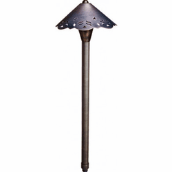 Dabmar LV38-LED-WBS Modern Weathered Brass LED Low Voltage Exterior Landscape Lighting Fixture Path Light