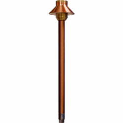 Dabmar LV40-LED-CP Modern Copper LED Low Voltage Exterior Residential Landscape Lighting Path Light