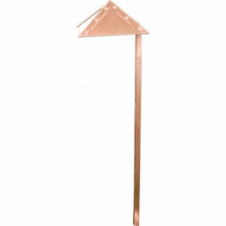 Dabmar LV45-LED-CP Contemporary Copper LED Low Voltage Outdoor Landscape Light Fixture Path Light