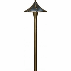 Dabmar LV47-LED-WBS Modern Weathered Brass LED Low Voltage Exterior Landscape Light Path Light