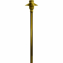 Dabmar LV74-LED-ABS Modern Antique Brass LED Low Voltage Exterior Residential Landscape Lighting Path Light