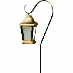 Dabmar LV81-LED-ABS Modern Antique Brass LED Low Voltage Exterior Pathway Lighting Path Light