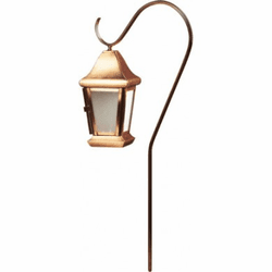 Dabmar LV81-LED-CP Modern Copper LED Low Voltage Exterior Landscape Lighting Fixture Path Light