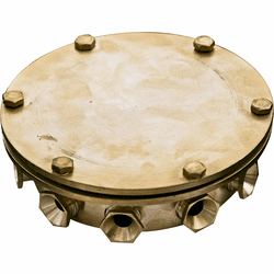 Dabmar UWB-10 Brass Exterior 10-Way Underwater Junction Box
