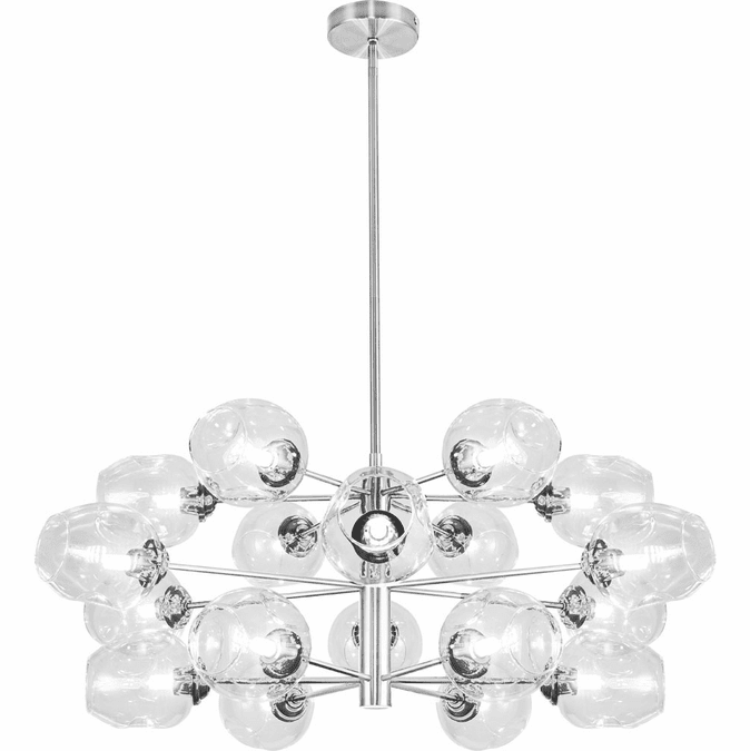 Dainolite ABI3318CPCCLR Abii Modern Polished Chrome Ceiling Chandelier DAIABI3318CPCCLR