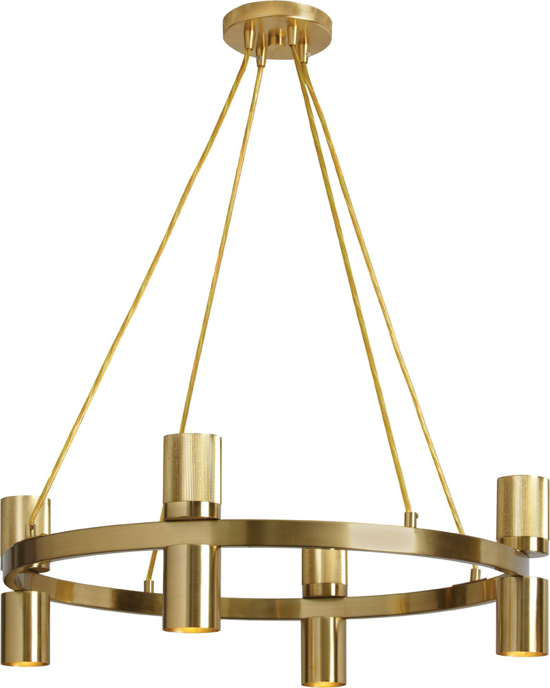 Dainolite CRL-248C-AGB Cerelia Contemporary Aged Brass Mini Hanging ...