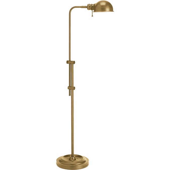 Dainolite DM1958F-AGB Fedora Contemporary Aged Brass Lighting Floor Lamp