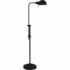 Dainolite DM1958F-MB Fedora Contemporary Black Floor Lighting