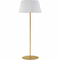 Dainolite GTC-R631F-AGB-WH Gretchen Contemporary Aged Brass Lighting Floor Lamp