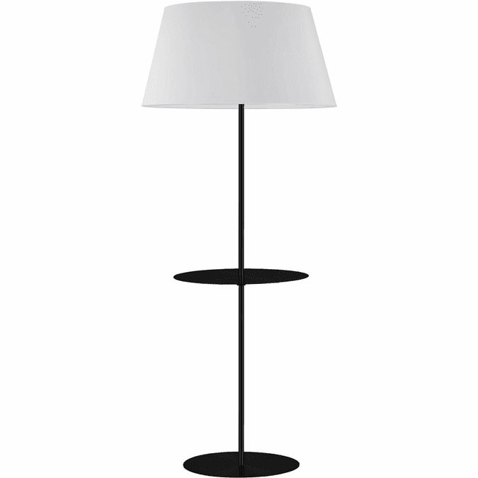 Dainolite GTC-R641F-MB-WH Gretchen Contemporary Matte Black Floor Lighting