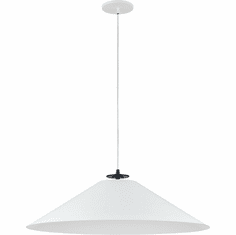 Dainolite PDC-241P-MB-MW Prudence Contemporary White / Black Pendant Lighting