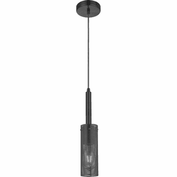 Dainolite PRY-MM-MB Percy Contemporary Matte Black Mini Hanging Pendant Lighting
