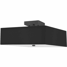 Dainolite SRN-143SF-MB-BK Seren Modern Black / Black Overhead Light Fixture