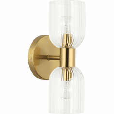 Dainolite VIE-102W-AGB Vienna Contemporary Aged Brass Lighting Wall Sconce