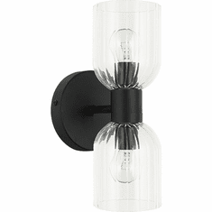 Dainolite VIE-102W-MB Vienna Contemporary Matte Black Wall Sconce Light