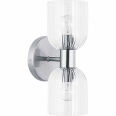 Dainolite VIE-102W-PC Vienna Contemporary Polished Chrome Light Sconce