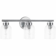 Dainolite VIE-213W-PC Vienna Contemporary Polished Chrome 3-Light Vanity Light