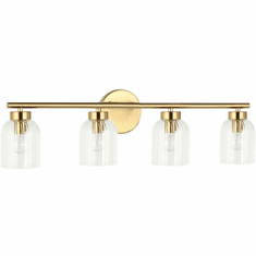 Dainolite VIE-294W-AGB Vienna Modern Aged Brass 4-Light Bathroom Lighting