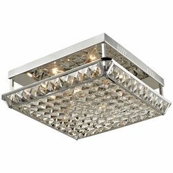 Dale Tiffany GH13342 Ibiza Modern Polished Chrome Flush Mount Ceiling Light Fixture