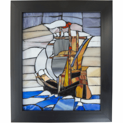 Dale Tiffany M0001S Sailboat Tiffany Wall Art