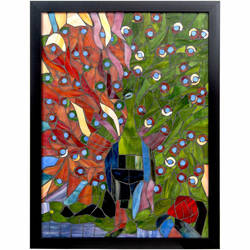 Dale Tiffany M0007L Peacock Tiffany Wall Dcor