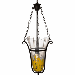 Dale Tiffany SAH15145LED Spiral Leaf Modern Oil Rubbed Bronze LED Pendant Lighting