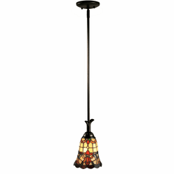 Dale Tiffany TH70101 Freeport Tiffany Mica Black Mini Drop Ceiling Lighting