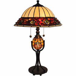 Dale Tiffany TT17157 Chiara Tiffany Antique Bronze Table Lighting