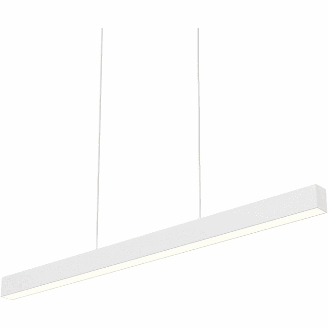 DALS Lighting LNFM48-CC-V-WH Boulevard Contemporary White LED Kitchen Island Light