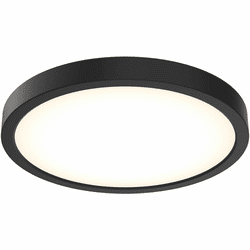 DALS Lighting CFLEDR10-CC-BK Delta Contemporary Black LED Ceiling Light