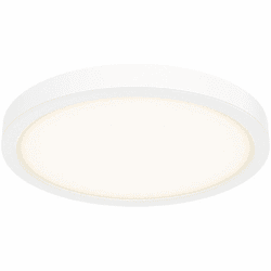 DALS Lighting CFLEDR18-CC-WH Delta Contemporary White LED Flush Lighting