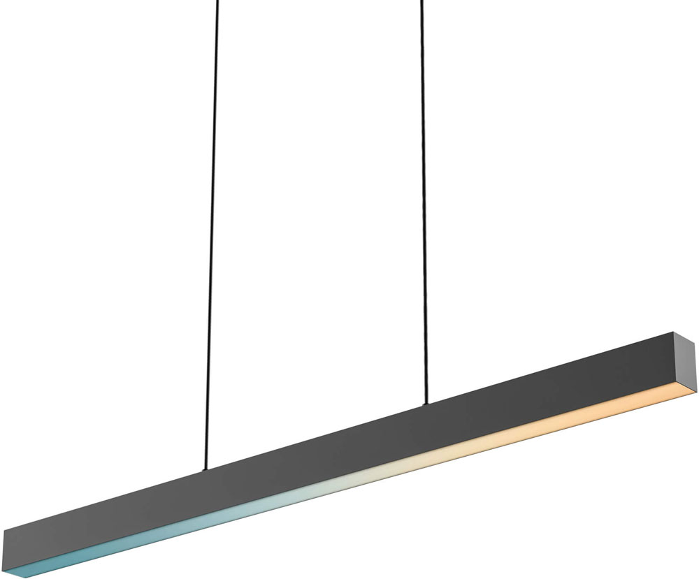 DALS Lighting DCPLNPD48BK Contemporary Sandy Black LED RGB+5CCT