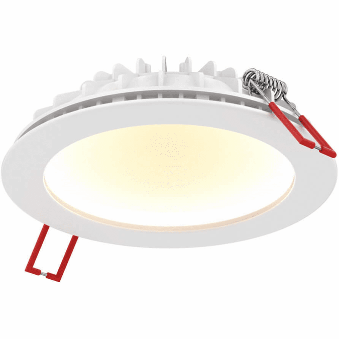 Round Base Led Light Insert DALS Lighting IND4-DW-WH Contemporary White LED 4 Inch Round Recessed ...