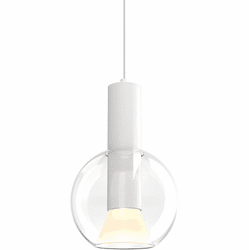 DALS Lighting IRPD-CC-WH Iris Contemporary Black LED Mini Lighting Pendant