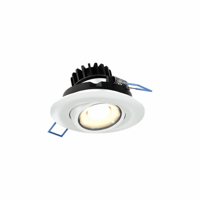 Round Base Led Light Insert DALS Lighting LEDDOWNG3-CC-WH Modern White LED 5CCT 3 Inch Round ...