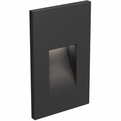 DALS Lighting LEDSTEP002D-CC-BK Echo Contemporary Black LED Outdoor Step Lighting
