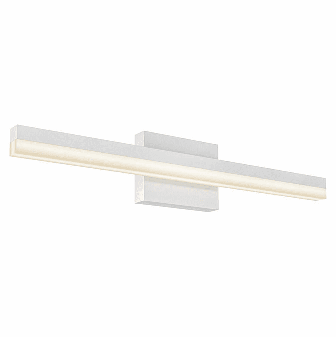 DALS Lighting LEDVAN003-CC-24SN Lyra Contemporary Satin Nickel LED Bathroom Light