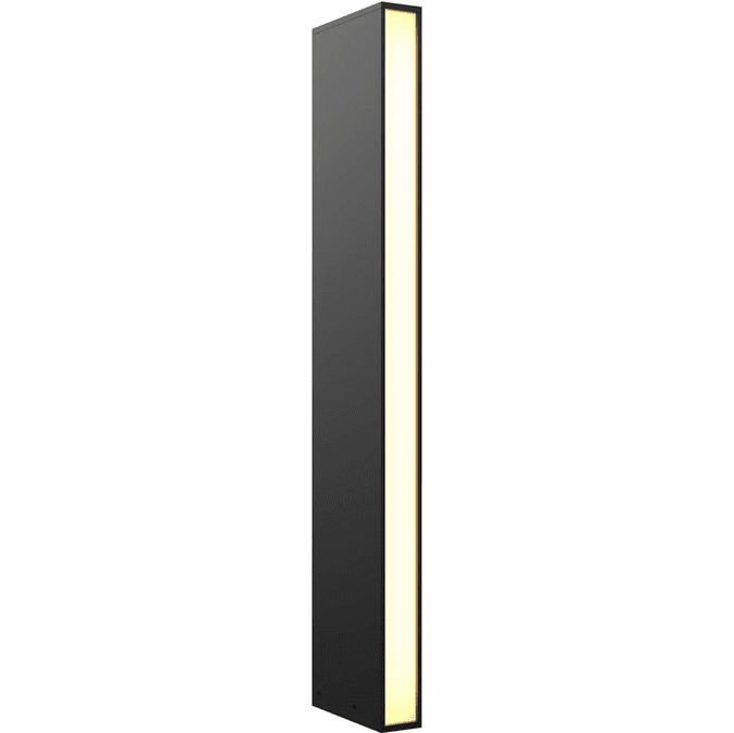 DALS Lighting LRB20-3K-BK Contemporary Black LED Bollard Outdoor Residential Landscape Lighting