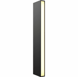 DALS Lighting LRB20-CC-BK Column Modern Black LED Bollard Exterior Landscaping Light