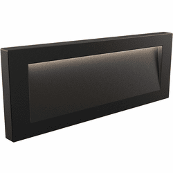 DALS Lighting LSTP12-CC-BK Rise Contemporary Black LED Exterior Step Light