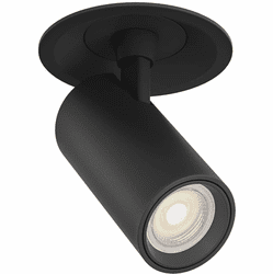 DALS Lighting MFD03-MW-CC-BK Aperture Modern Black LED Recessed Spotlight