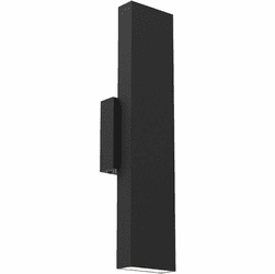 DALS Lighting MSLWALL-CC-BK PinPoint Linear Modern LED Exterior Lamp Sconce