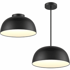 DALS Lighting NAPF20-CC-BK Napa Contemporary Black LED Lighting Pendant
