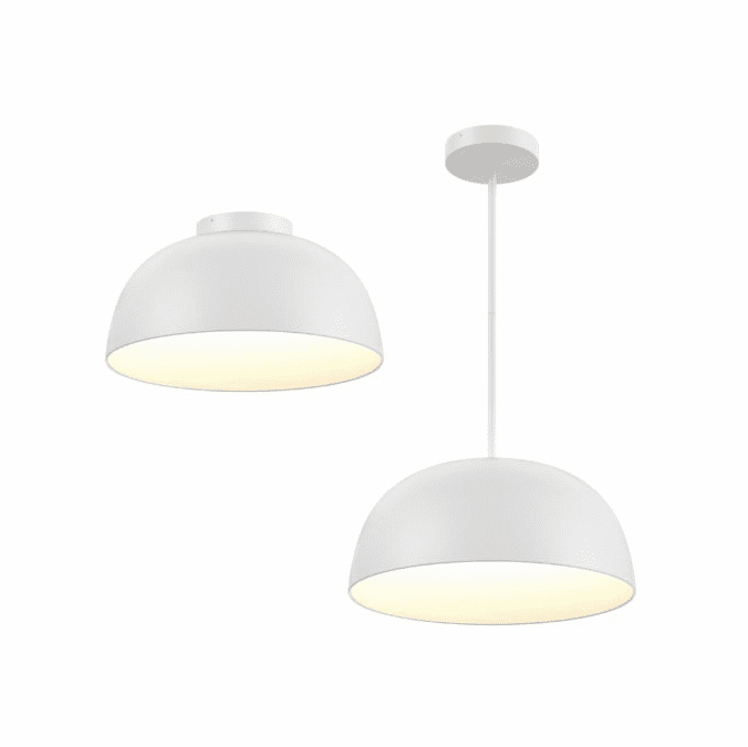 DALS Lighting NAPF20-CC-WH Napa Contemporary White LED Drop Ceiling Lighting