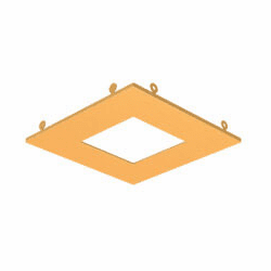 DALS Lighting REC-TRIM4SQ-GD Contemporary Gold 4" Recessed Light