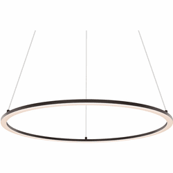DALS Lighting RGPD24-CC-BK Circa Contemporary Black LED Hanging Lamp