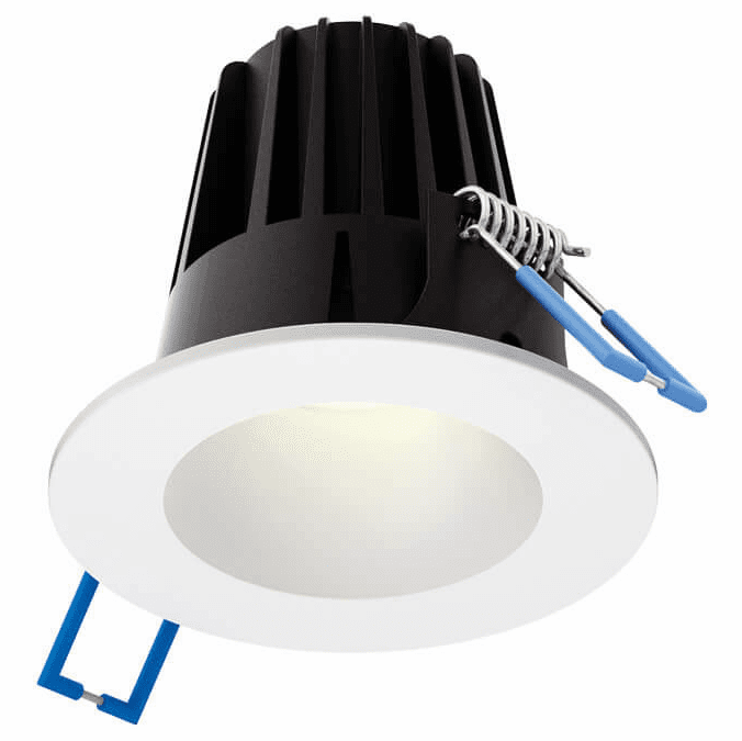 DALS Lighting RGR2CCWH Contemporary White LED 2 Inch Round Gimbal