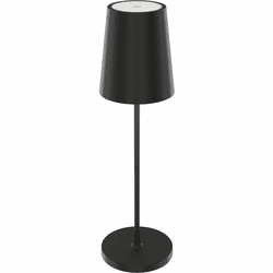 DALS Lighting RTL-3C-BK Glam Modern Black LED Lighting Table Lamp