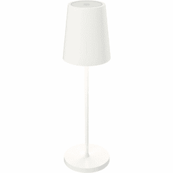 DALS Lighting RTL-3C-WH Glam Contemporary White LED Lighting Table Lamp