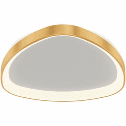 DALS Lighting TRFM22-CC-GD Pyra Contemporary Gold LED Flush Mount Light Fixture